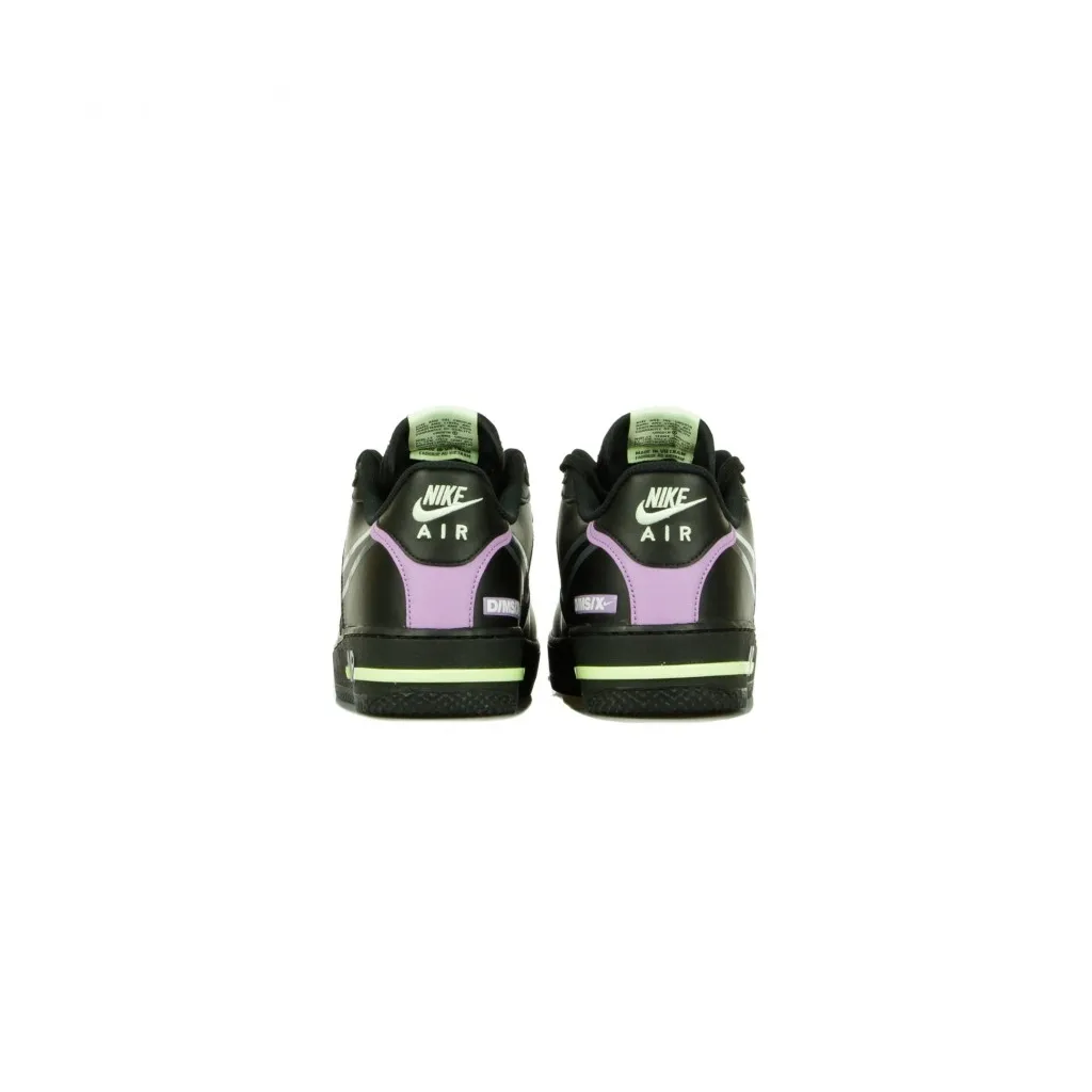 SCARPA BASSA AIR FORCE 1 REACT BLACK/ANTHRACITE/VIOLET STAR/BARELY VOLT