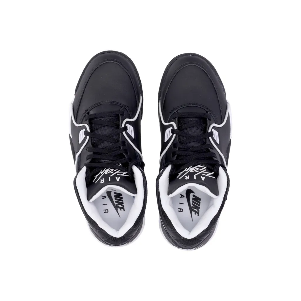 scarpa bassa uomo air flight 89 BLACK/WHITE