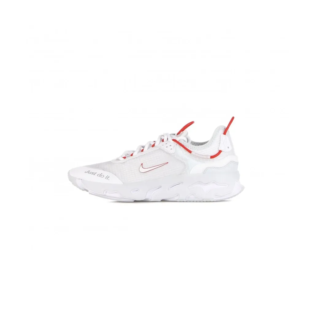 scarpa bassa uomo react live WHITE/WHITE/UNIVERSITY RED/NOBLE GREEN