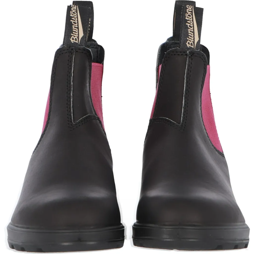 Scarpa Blundstone Donna Australian Waterproof Leather BLACK FUCHSIA