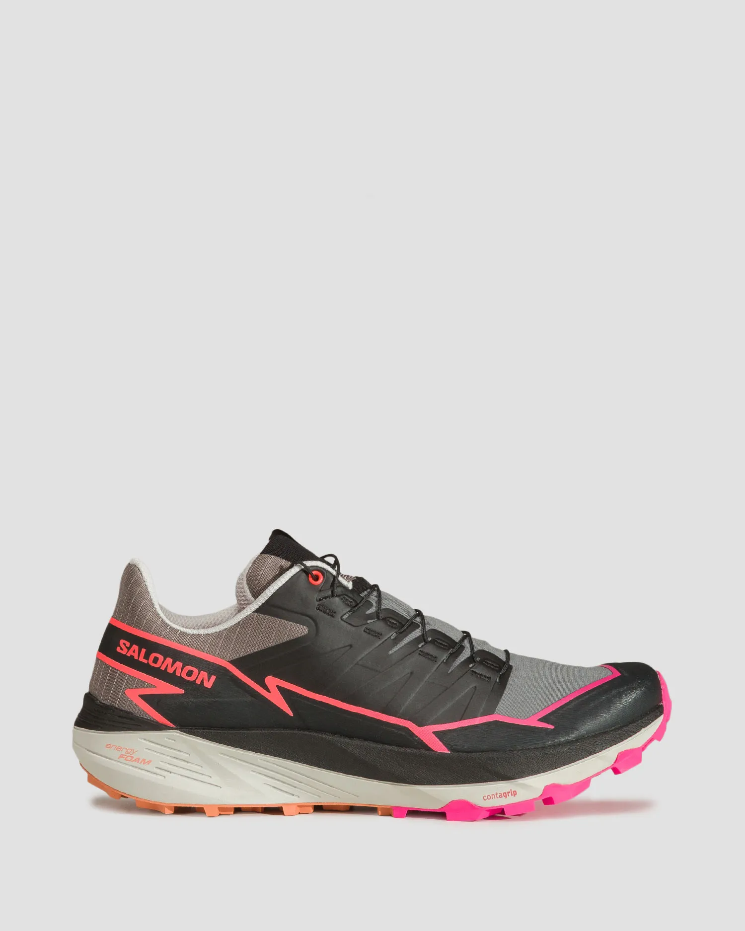 Scarpe da trail da uomo Salomon Thundercross grigie L47382600-pkiten-black-pink-g