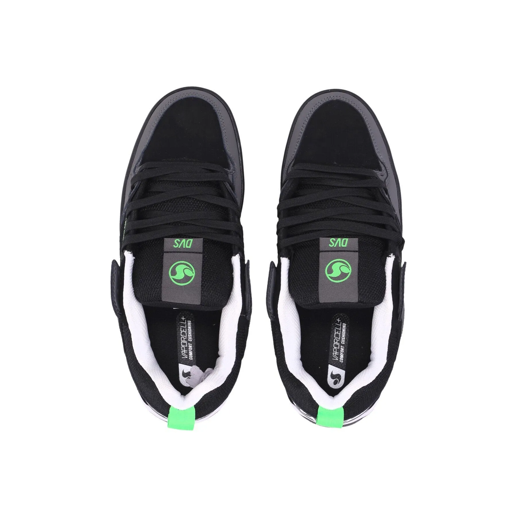 Scarpe Skate Uomo Comanche 2.0+ Black/charcoal/lime Nubuck