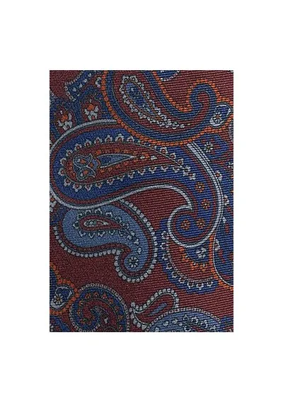 Sciarpa decorativa motivo paisley rosso bordeaux