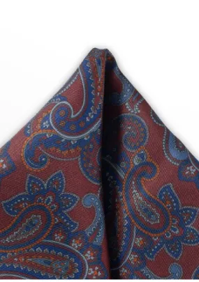 Sciarpa decorativa motivo paisley rosso bordeaux