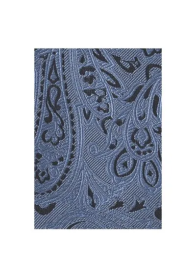 Set cravatta business e sciarpa Cavalier con motivo Paisley Azzurro