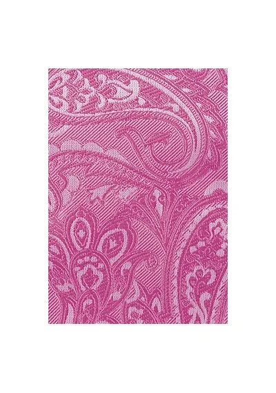 Set cravatta e sciarpa Cavalier modello Paisley magenta