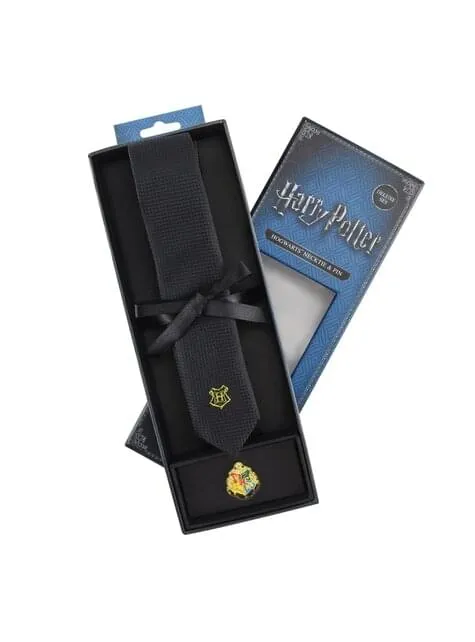 Set cravatta e spilla Hogwarts deluxe - Harry Potter