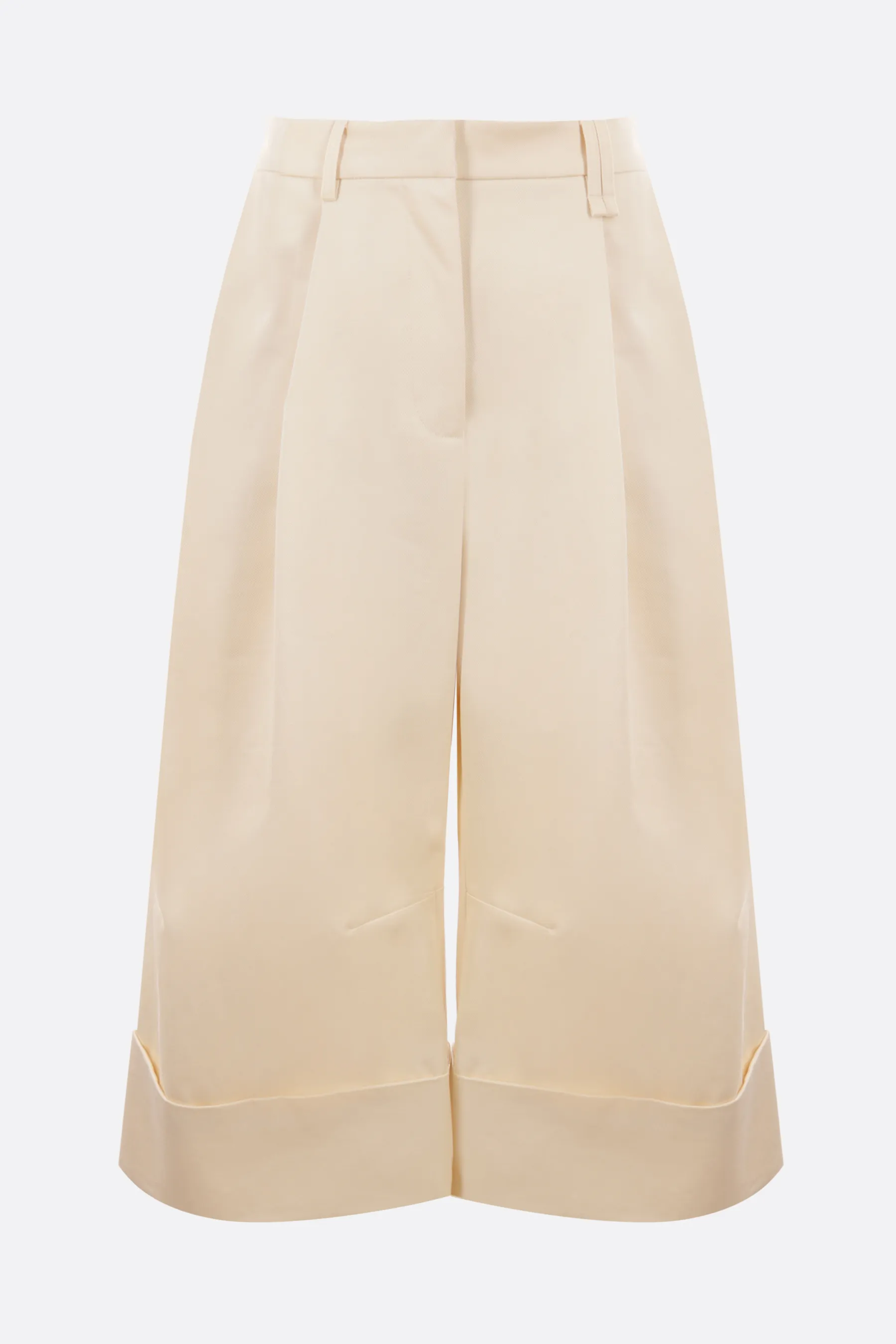  SIMONE ROCHA pantalone cropped a gamba larga in drill 