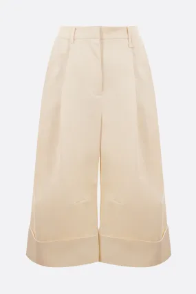  SIMONE ROCHA pantalone cropped a gamba larga in drill 