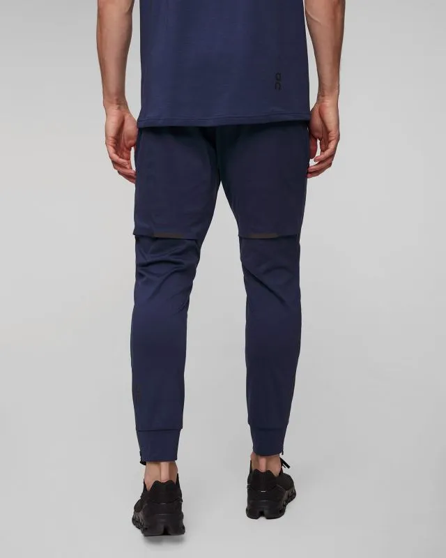 Spodnie biegowe męskie On Running Weather Pants 1ME10270133-denim-navy