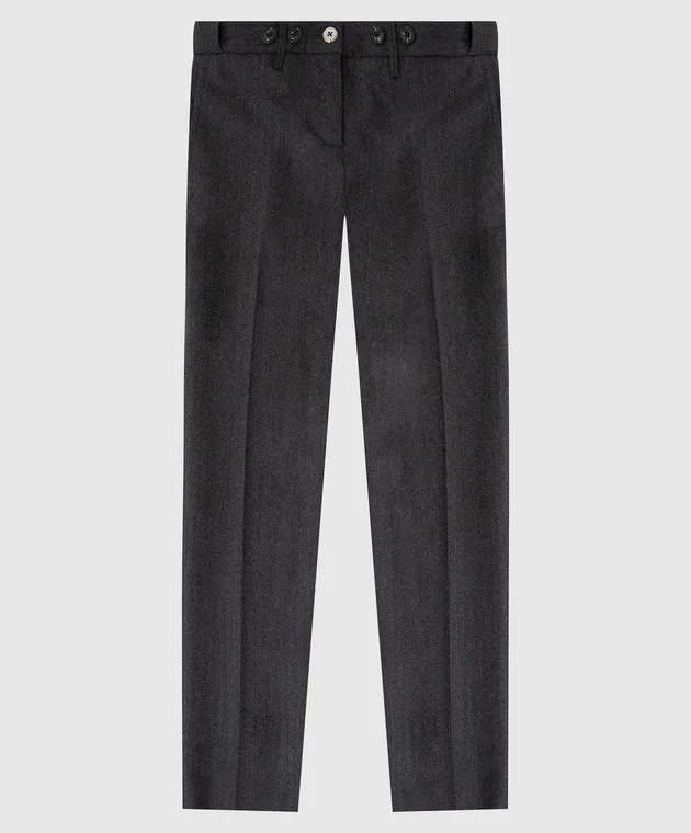 Stefano Ricci Pantaloni grigi in lana per bambini Y1T90AJEN0W0018C