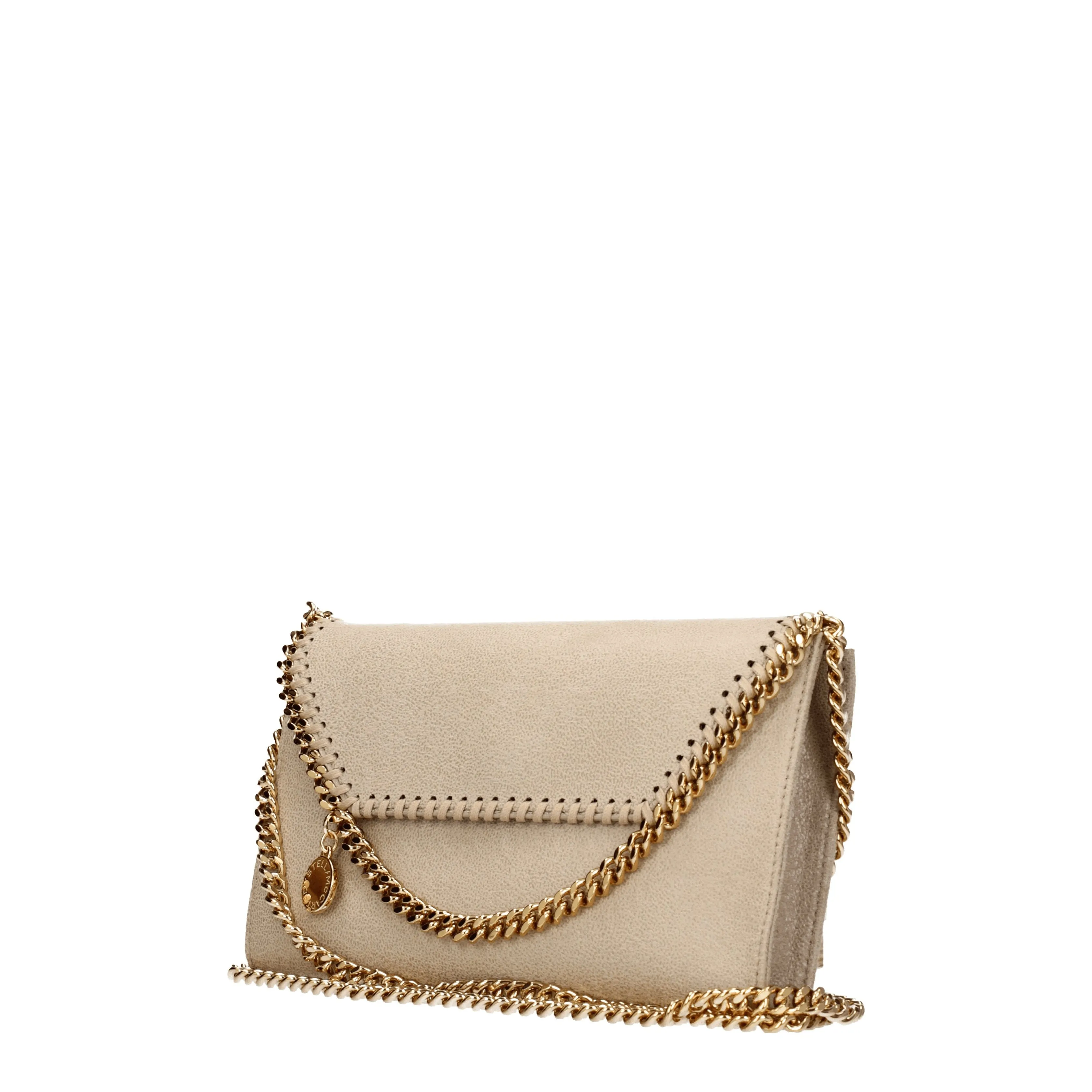 Stella McCartney Borse a Tracolla Falabella Donna Eco Camoscio Beige/Burro