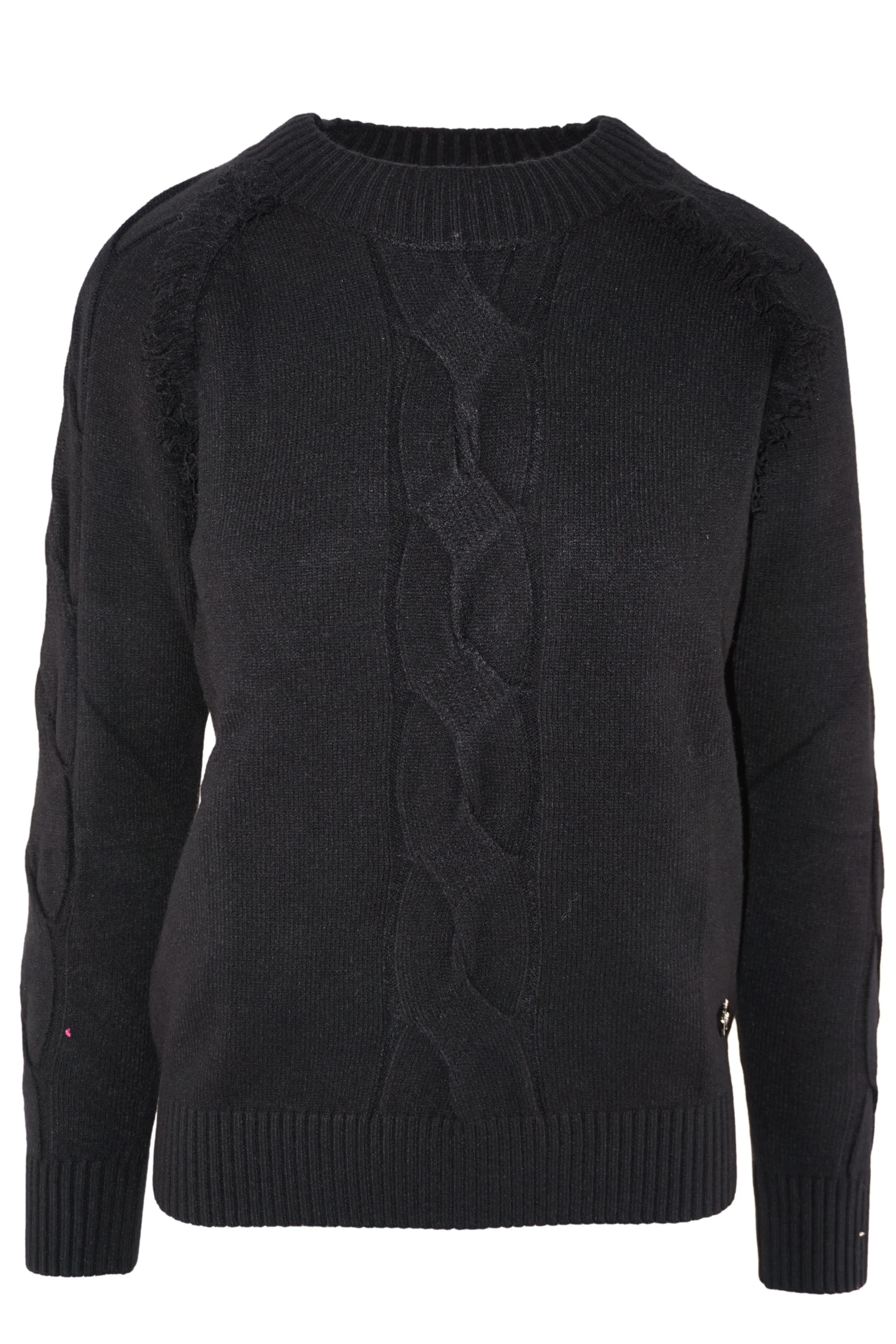 Sweater with Front Detail / Black