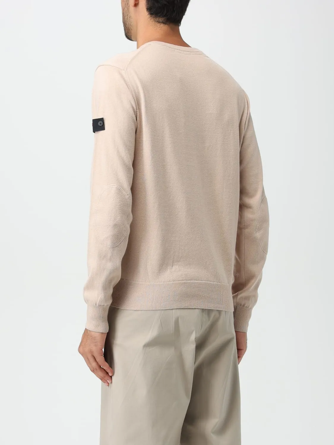 Sweater with Side Logo / Beige