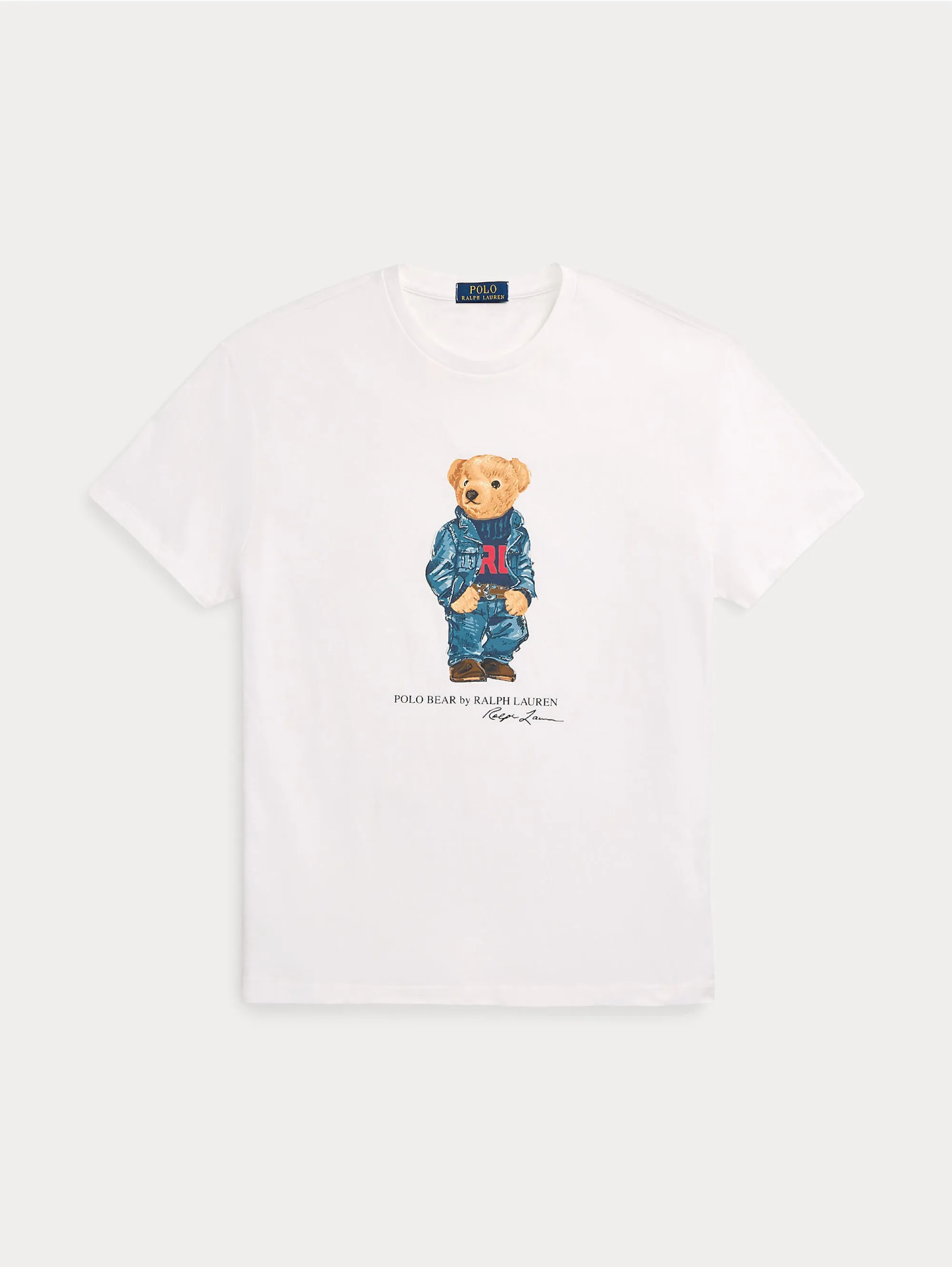 T-shirt Girocollo Polo Bear Bianco