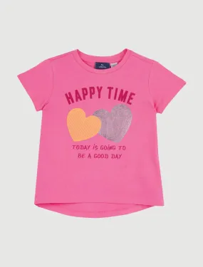 T-shirt Manica Corta Chicco - Rosa