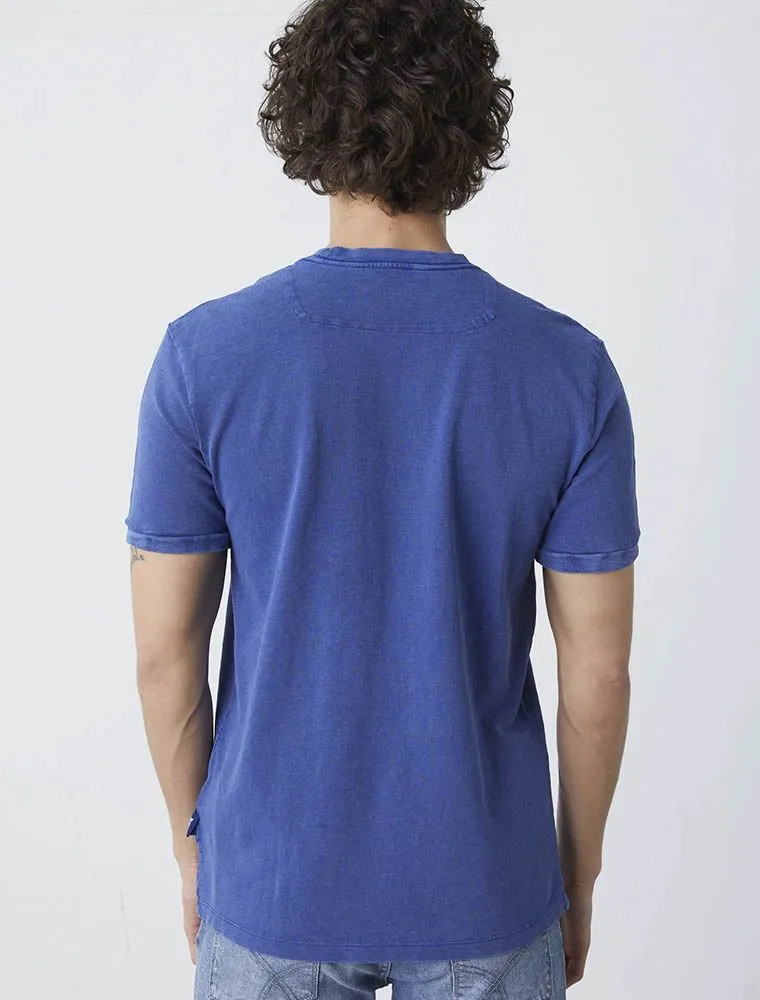 T-shirt Manica Corta Gas - Blue