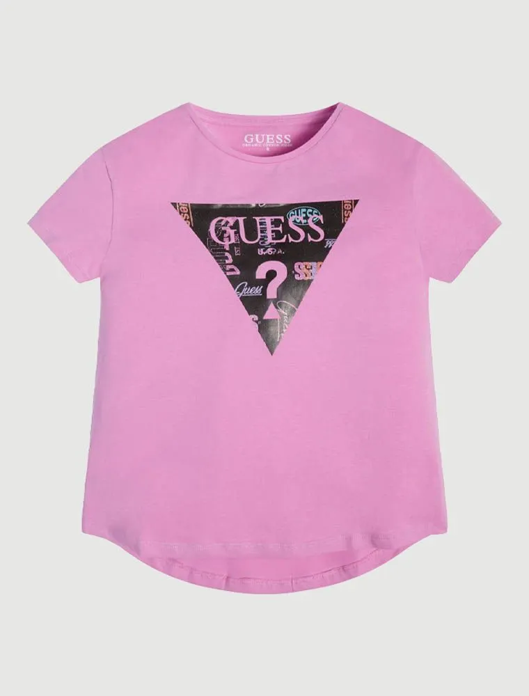 T-shirt Manica Corta Guess - Ciclamino