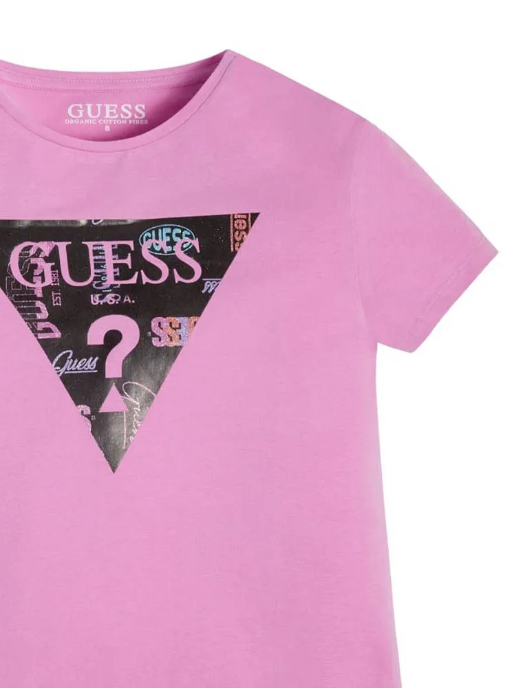 T-shirt Manica Corta Guess - Ciclamino