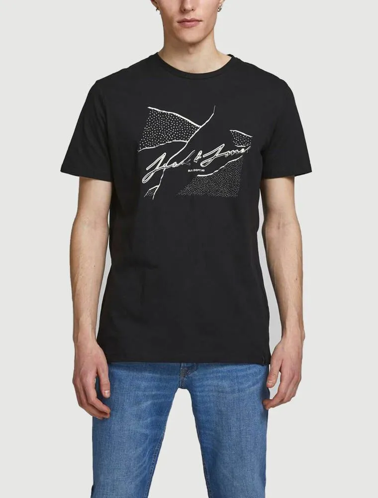 T-shirt Manica Corta Jack & Jones - Black