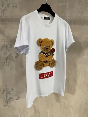 T-SHITR MF BEAR LOVE BIANCO