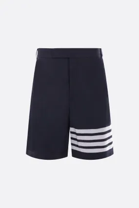  THOM BROWNE pantalone corto 4bar in gabardine 