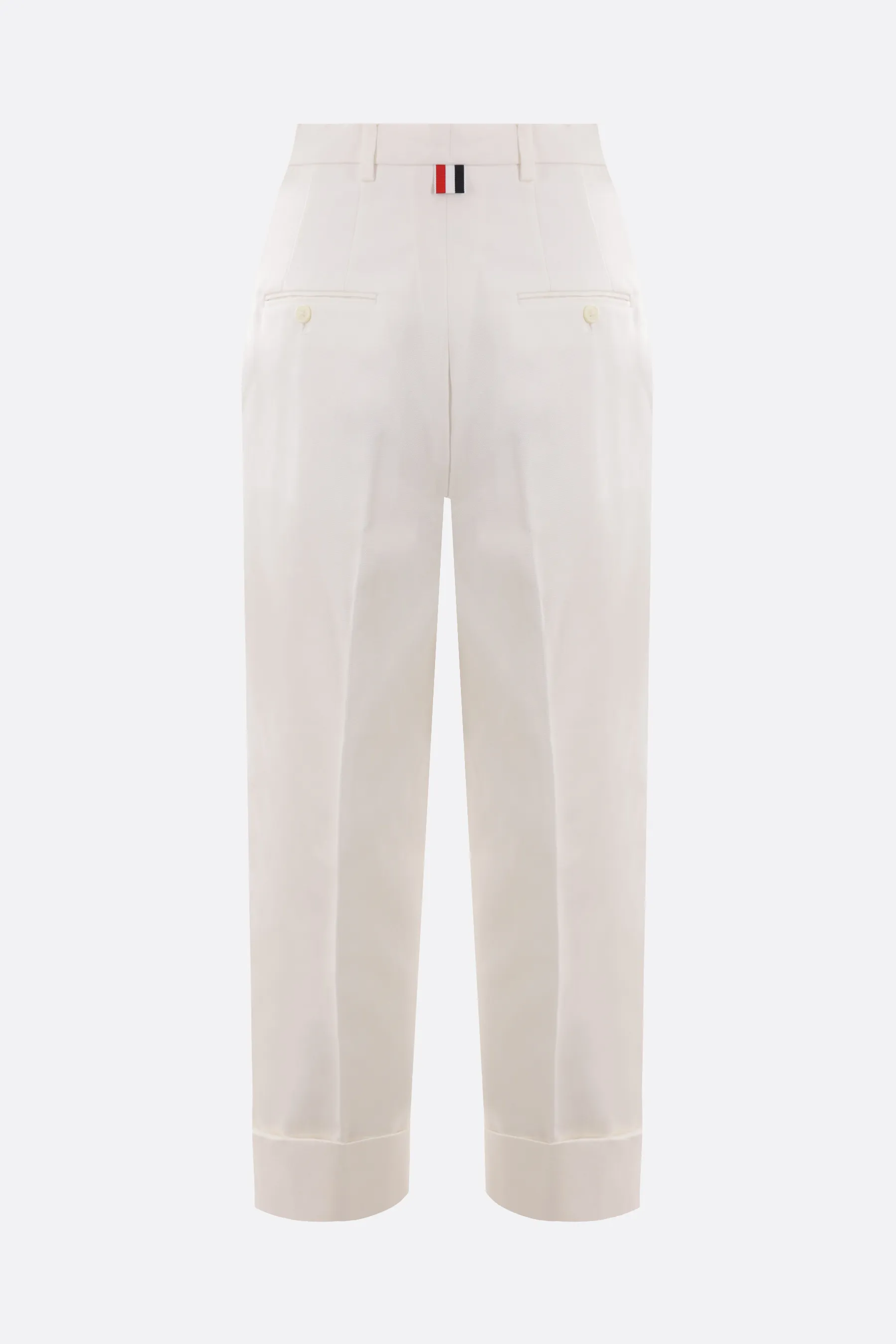  THOM BROWNE pantalone in canvas 