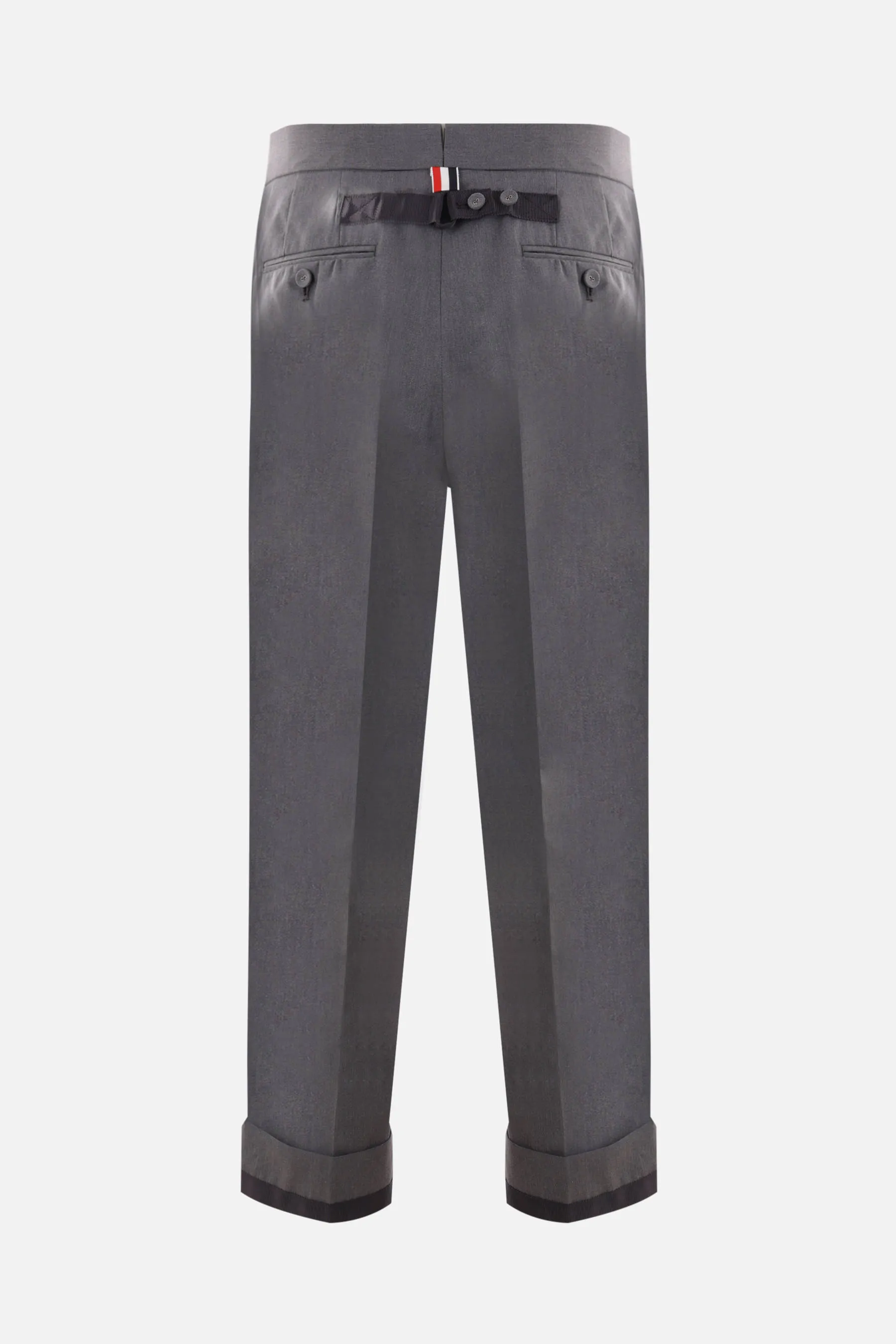  THOM BROWNE pantalone in misto cotone 