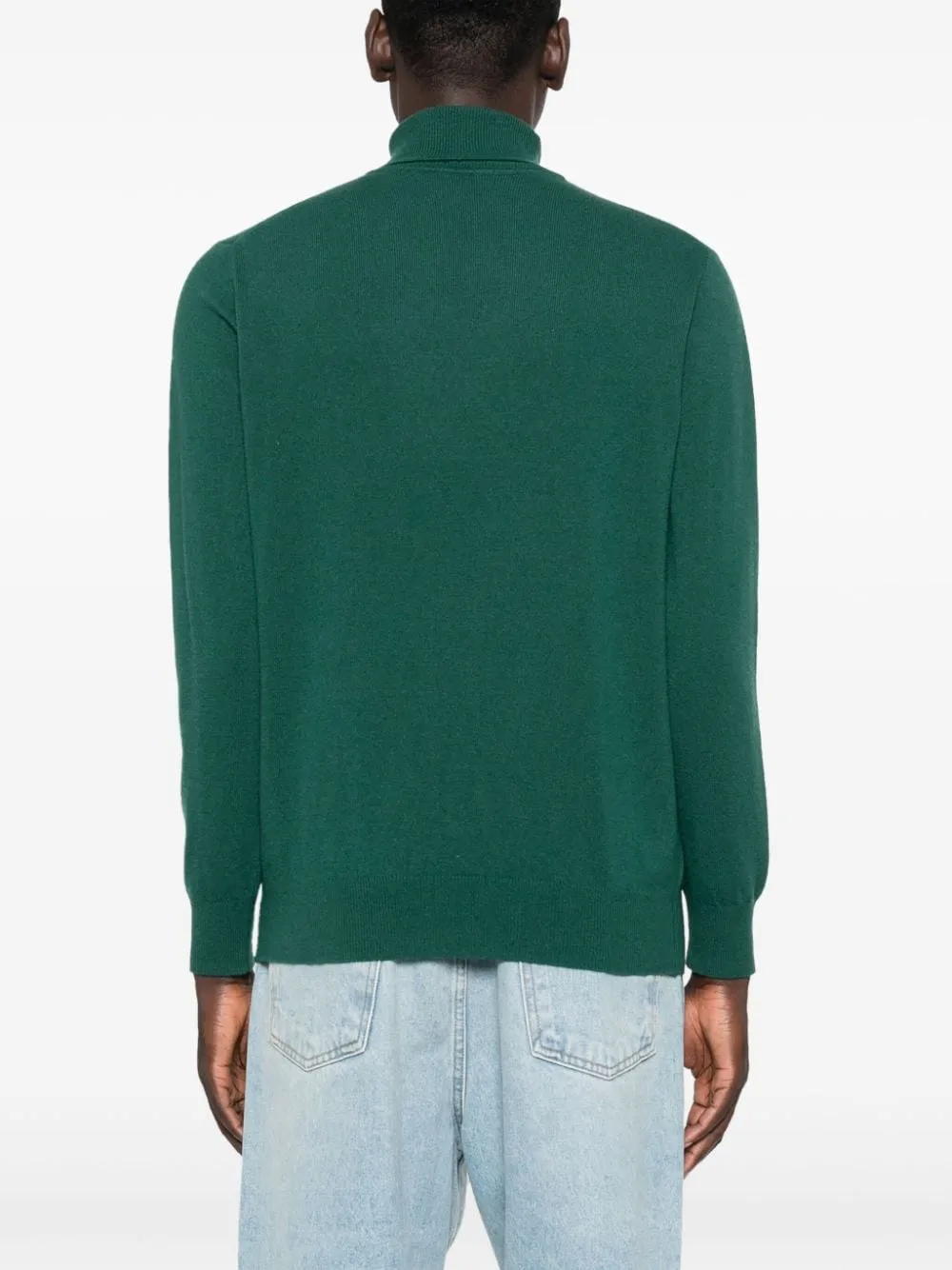 Turtleneck Sweater with Logo / Green