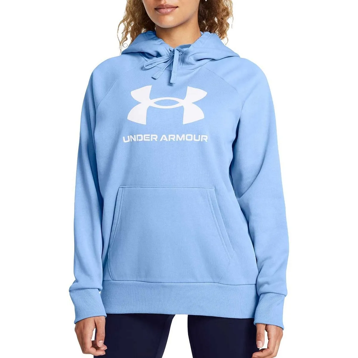      UNDER ARMOUR FELPA CON CAPPUCCIO RIVAL FLEECE BIG LOGO DONNA  