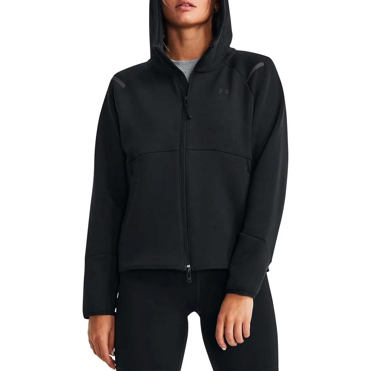      UNDER ARMOUR FELPA FULL ZIP CON CAPPUCCIO UNSTOPPABLE FLEECE DONNA  