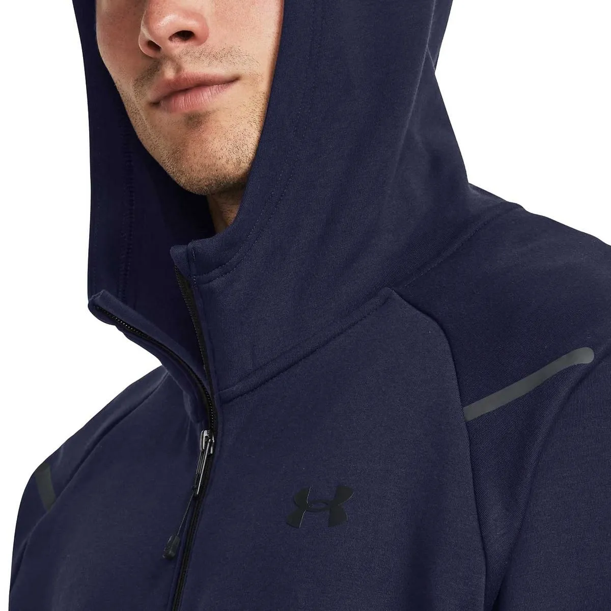      UNDER ARMOUR FELPA FULL ZIP CON CAPPUCCIO UNSTOPPABLE FLEECE  