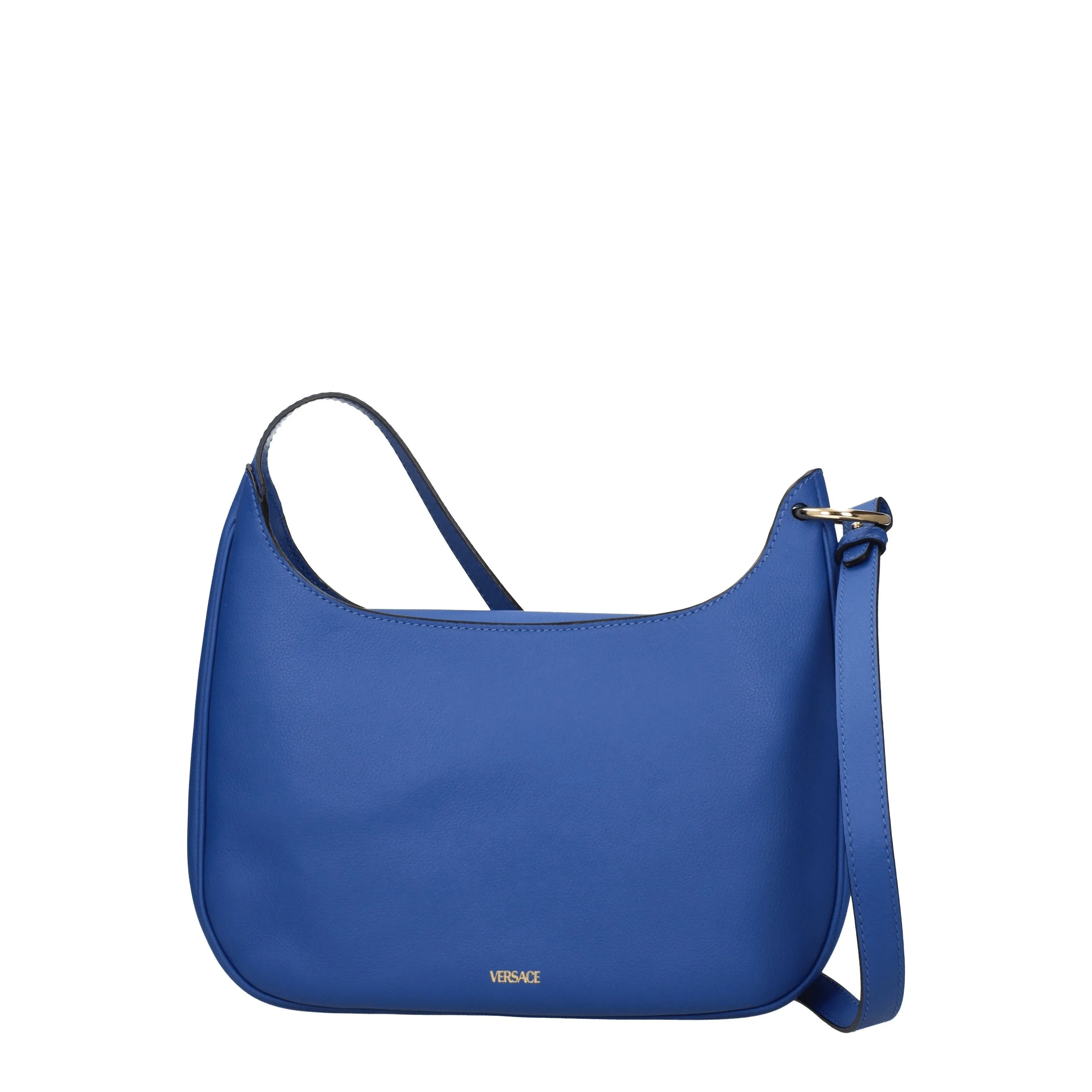 Versace Borse a Spalla Donna Pelle Blu/Zaffiro