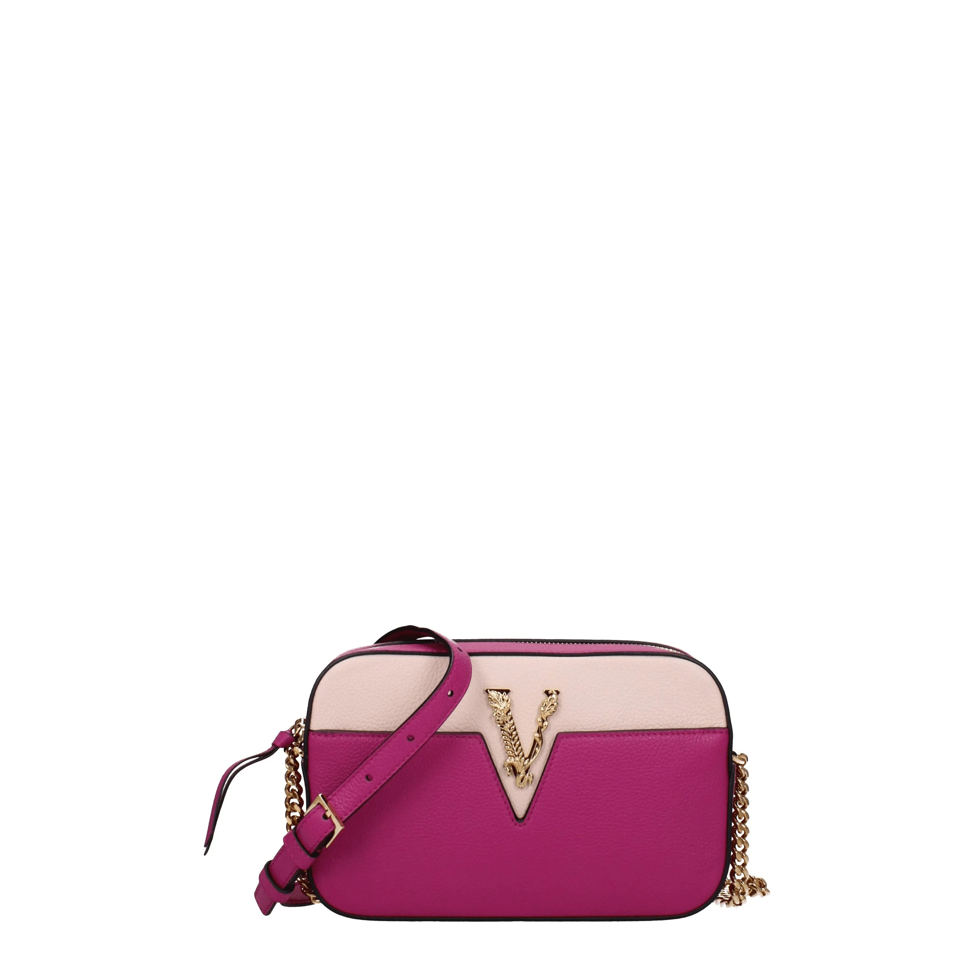 Versace Borse a Tracolla Donna Pelle Viola/Orchidea