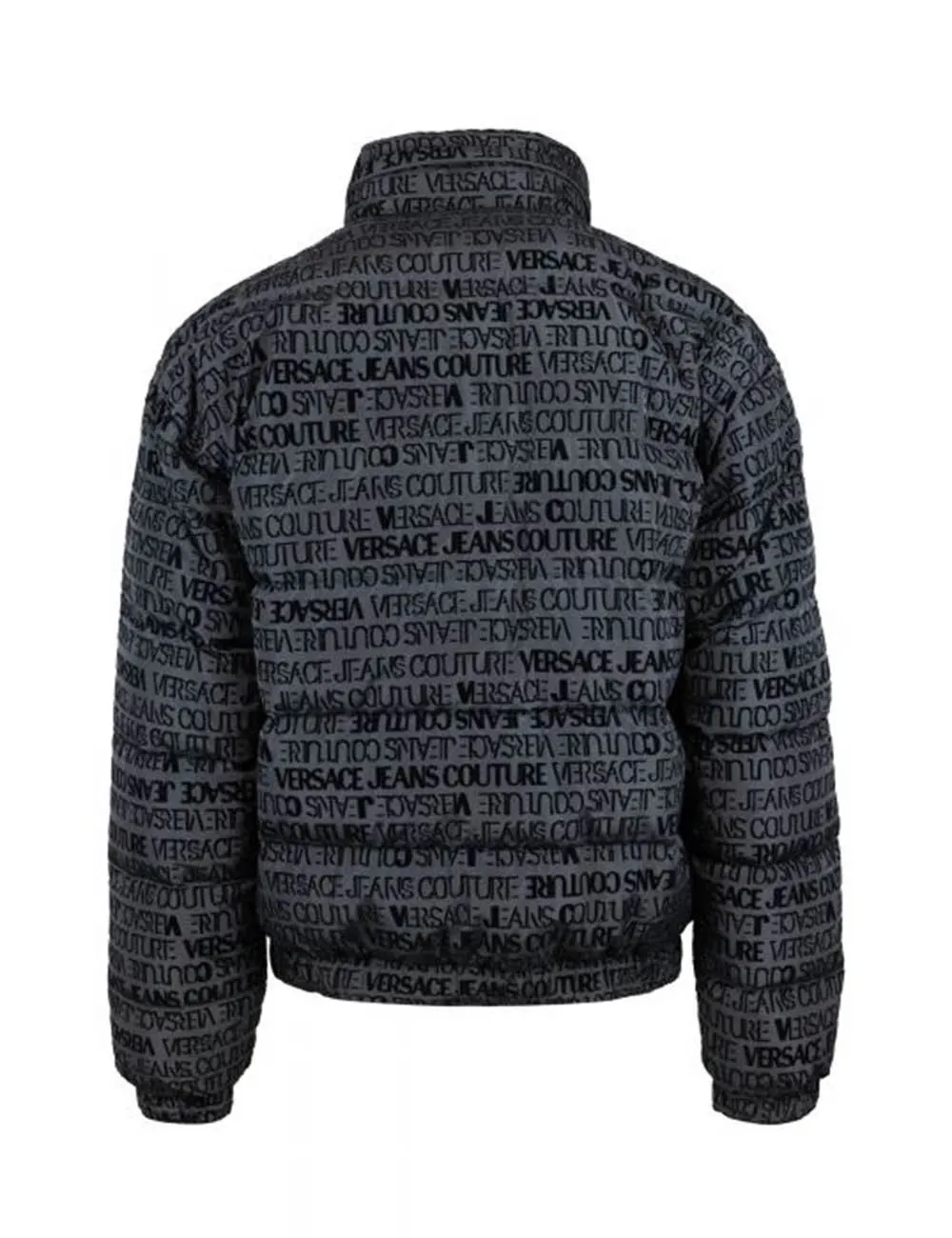 Versace Jeans Couture     Bomber con stampa logo Nero