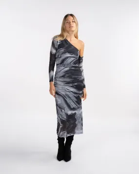 Vestito midi - GRIGIO SCURO