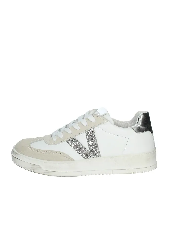 VITAMINA TU  SNEAKERS BASSA DUBAI5 BIANCO/ARGENTO