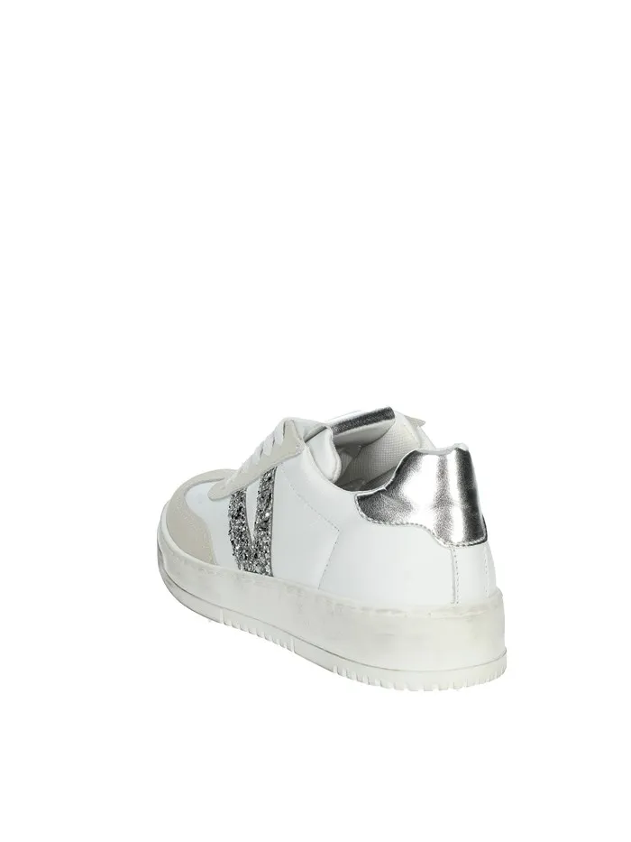 VITAMINA TU  SNEAKERS BASSA DUBAI5 BIANCO/ARGENTO