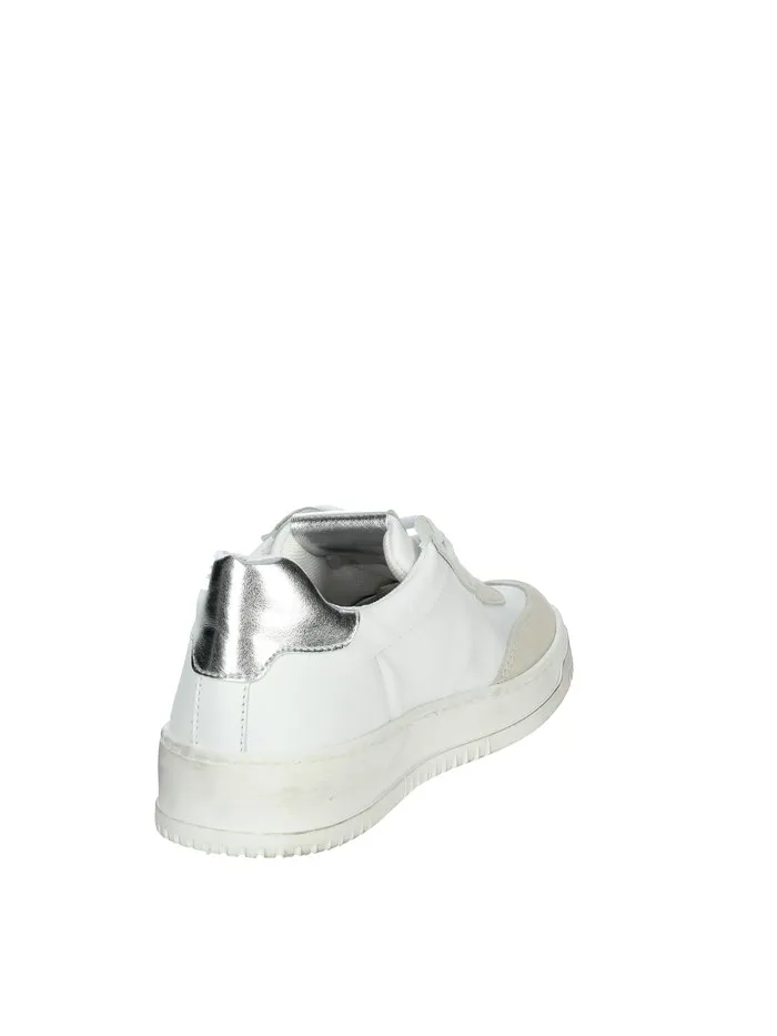 VITAMINA TU  SNEAKERS BASSA DUBAI5 BIANCO/ARGENTO