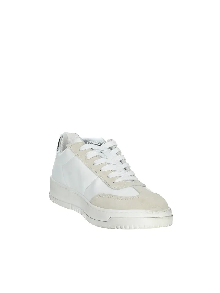 VITAMINA TU  SNEAKERS BASSA DUBAI5 BIANCO/ARGENTO