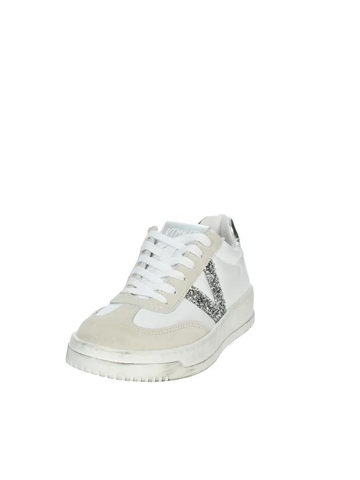 VITAMINA TU  SNEAKERS BASSA DUBAI5 BIANCO/ARGENTO