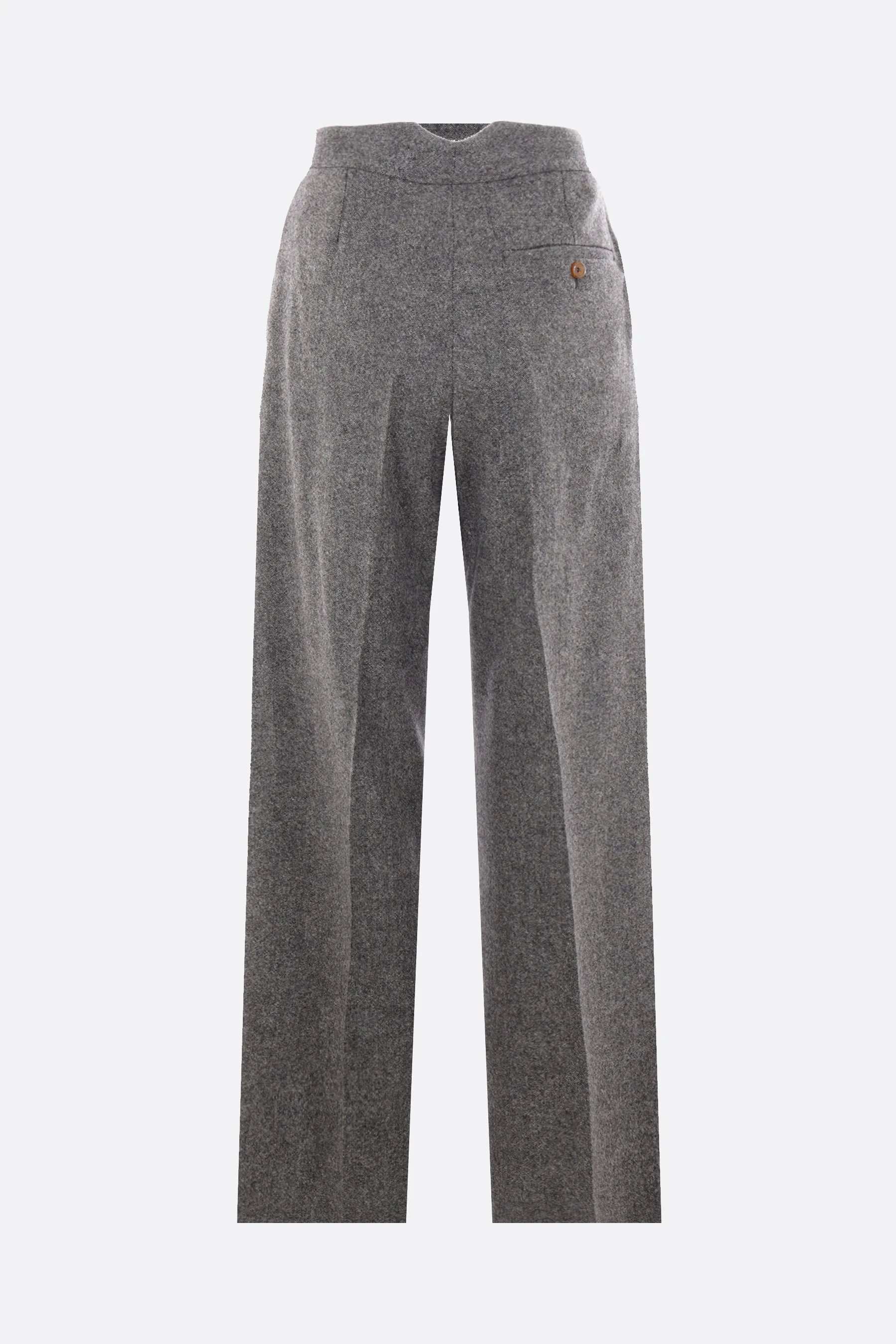  VIVIENNE WESTWOOD pantalone a gamba larga Lauren in donegal tweed mulesing-free 