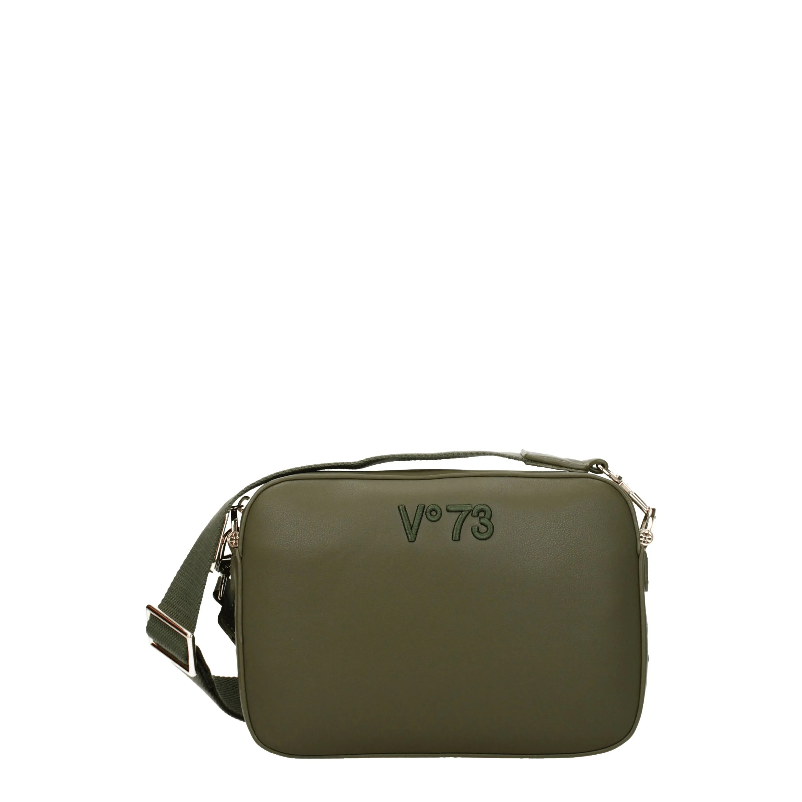 V°73 Borse a Tracolla Donna Eco Pelle Verde/Verde Militare