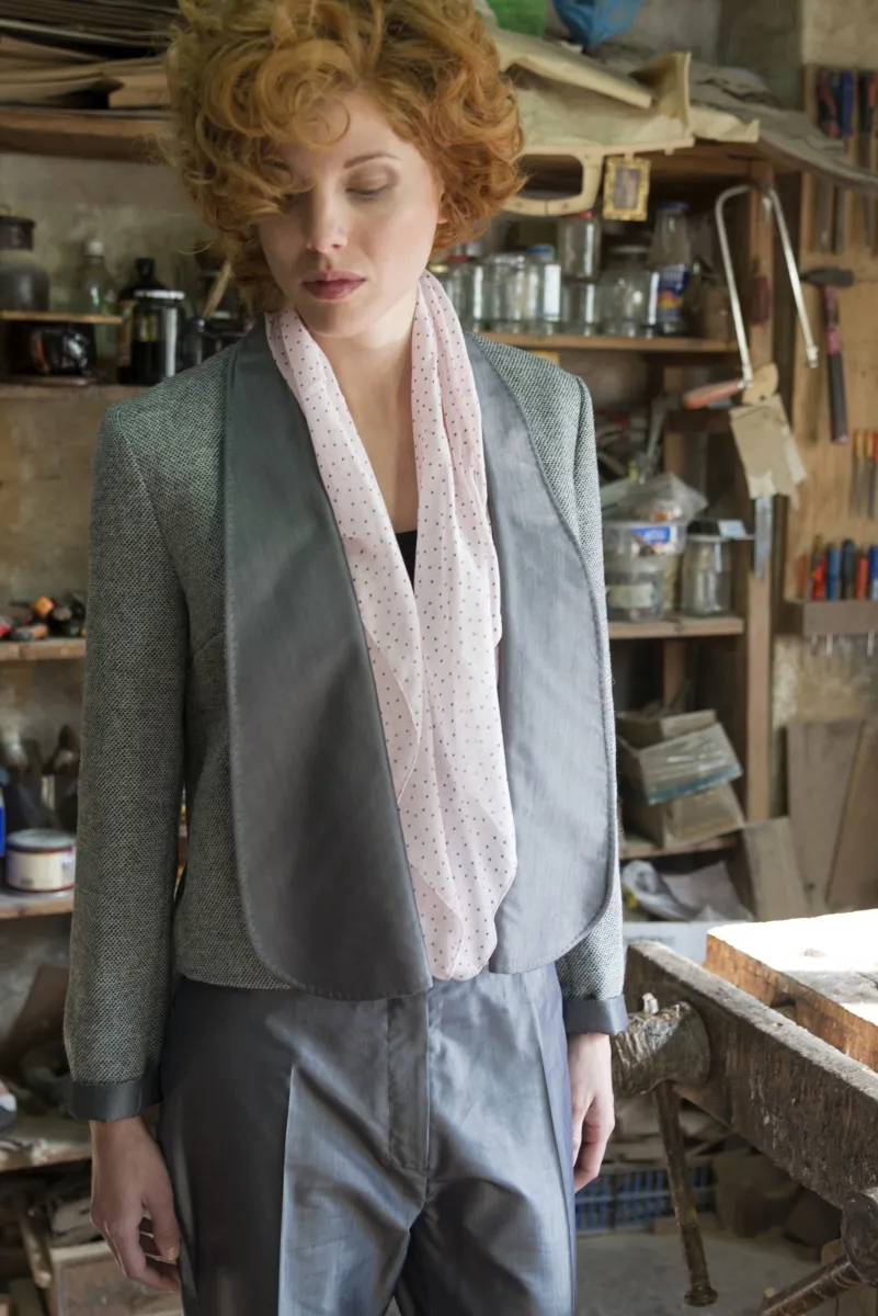 Womens business jacket becomes a business suits