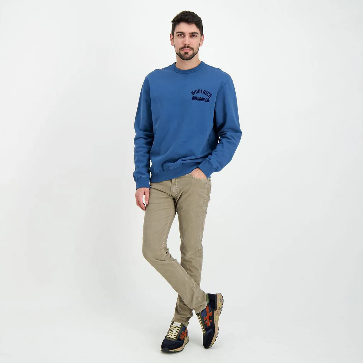      WOOLRICH FELPA CON CAPPUCCIO ORGANIC COTTON  